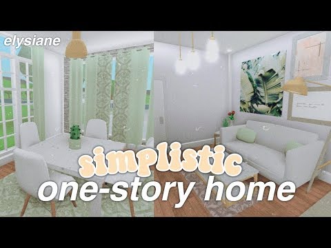 Roblox Bloxburg Simplistic One Story Home Youtube - roblox bloxburg house ideas 1 stork