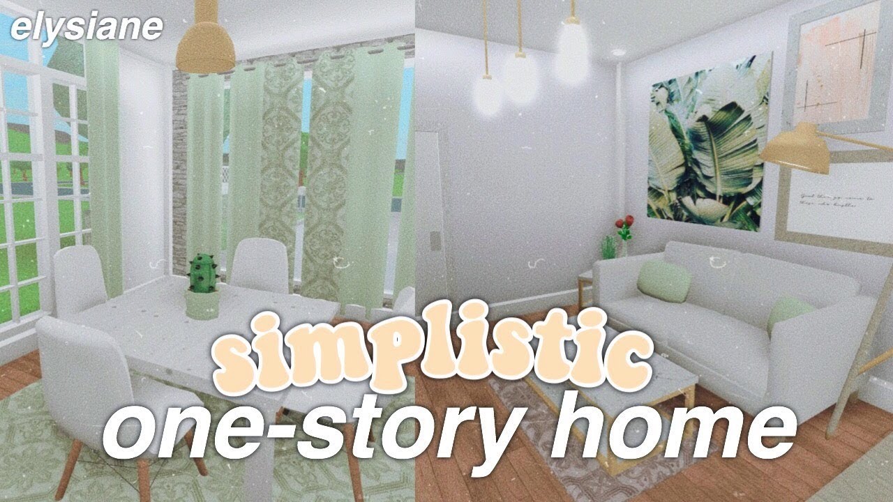 Roblox Bloxburg Simplistic One Story Home Youtube