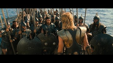 "Achilles Unleashed: The Legendary Beach Battle of Troy"