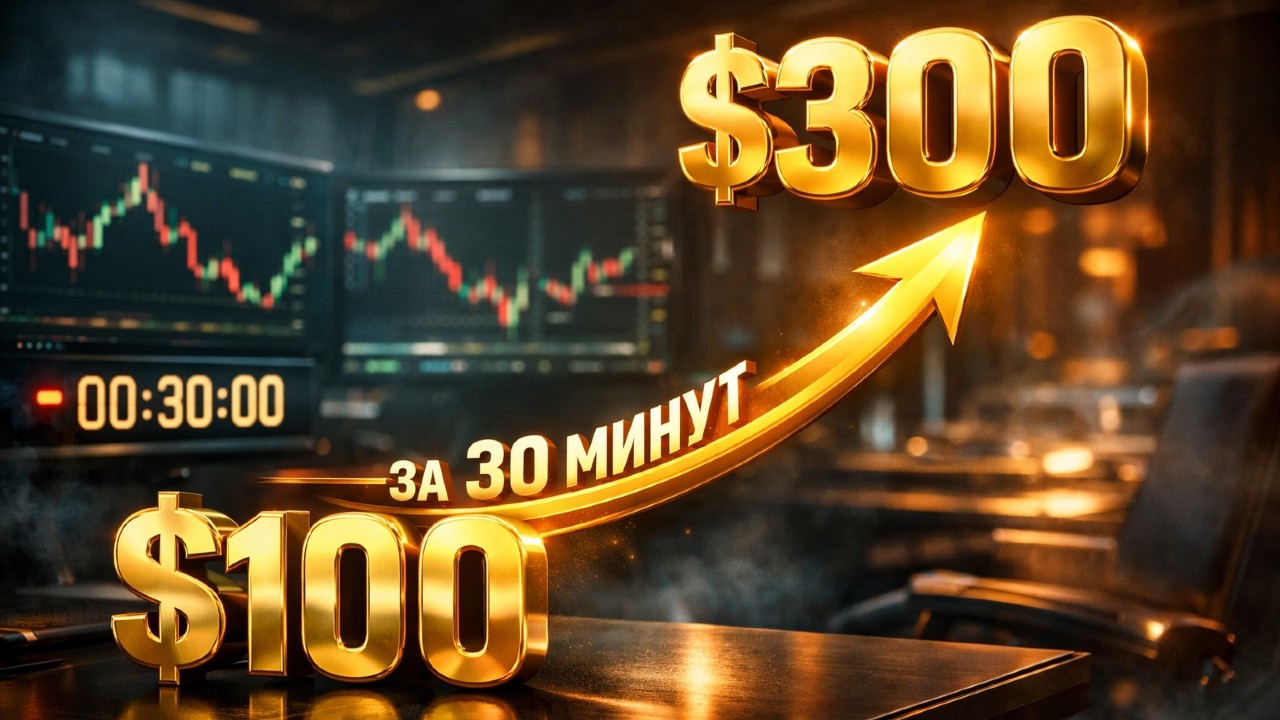 Как ПРЕВРАТИТЬ 100$ в 300$ за 30 минут? Разгон депозита | Трейдинг Криптовалют в реальном времени