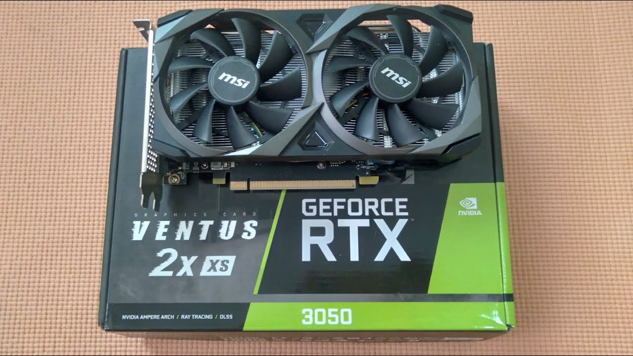 Обзор внешнего вида видеокарты MSI RTX 3050 8GB