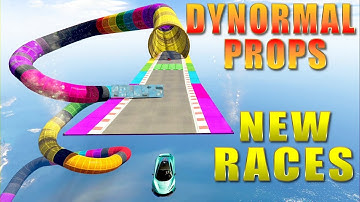 GTA 5 - DyNormal Props In Cunning Stunt Races (Showcasing My New Races)