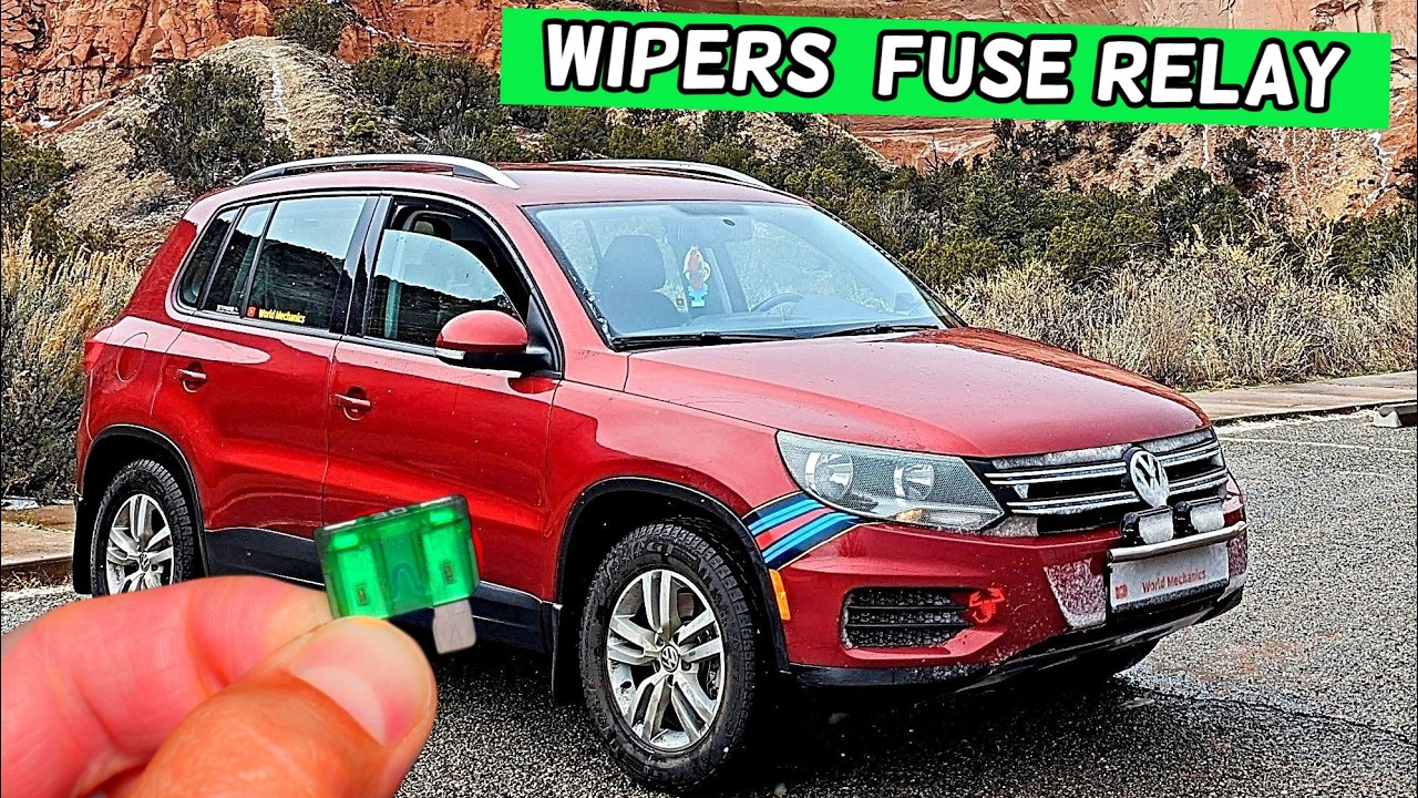 VW TIGUAN Windshield Wipers Fuse Relay Location Replacement 2008 2009 2010 2011 2012 2013 2014 2015