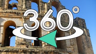 Tunisia. El Jem Amphiteatre  (VR Video 360). Колизей в Эль Джеме. Тунис