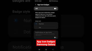 How do I get app notification badges on my Samsung Galaxy phone #shorts