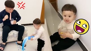 Cute Baby Wet Daddy’S Shoes And Took Away Snacks!Happy!#fatherlove #cutebaby #funny #family