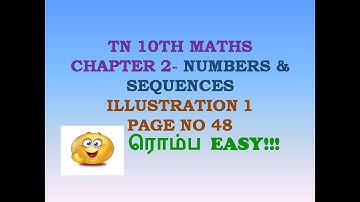 10TH MATHS | ILLUSTRATION 1 | PAGE NO 48 | CHAPTER 2 | NUMBERS & SEQUENCES | SVM LEARNING HUB| TAMIL