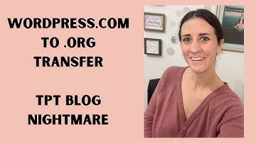 TPT Blog from Wordpress.com to Wordpress.org