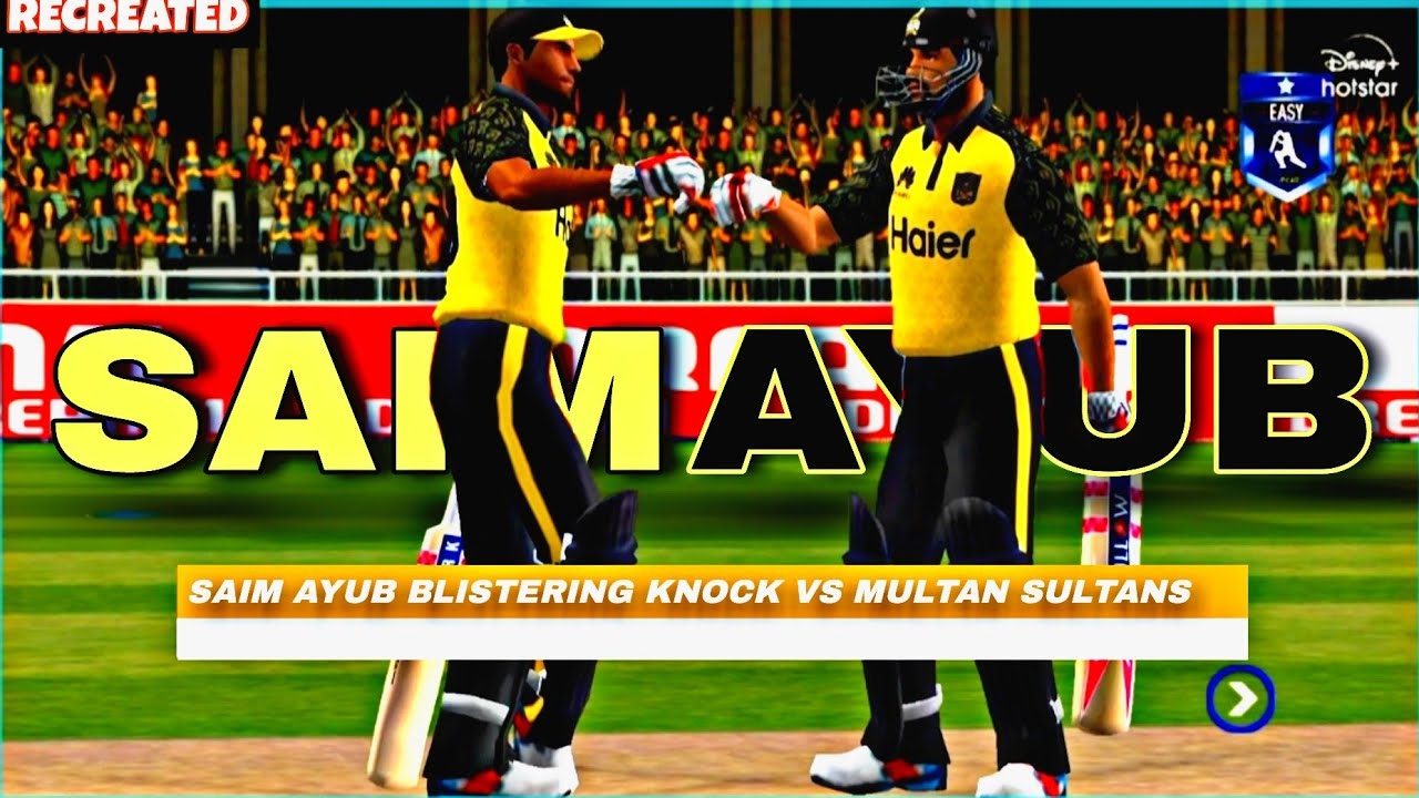 New Year Special Recreation | Saim Ayub Blistering Knock vs Multan Sultans| PSL 8 | 