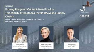 New Focus Textiles implements Haelixa physical tracers in recycled cotton fabric production.