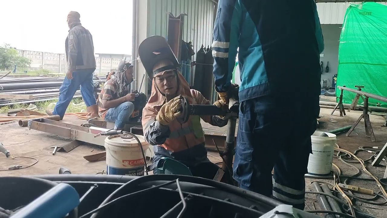 Melanjutkan penyetelan pipa 2