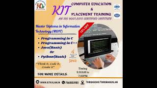Coding Class|Best Computer Education|Thirunagar/Thirumangalam@KITCOMPUTEREDUCATION-e6p
