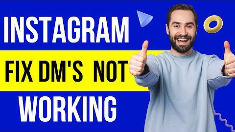 How To FIX INSTAGRAM DM