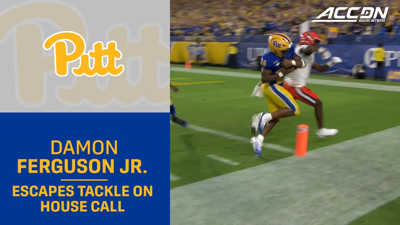 Pitt's Damon Ferguson Jr. Slips Through A Tackle On The Way To The House