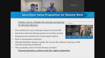 Intermedia SecuriSync Webinar: Simple, secure, flexible file backup & sharing for remote work
