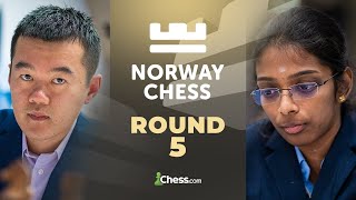 Hikaru With Lead Faces Ding! Can Vaishali, Magnus & Alireza Continue Winning? Norway Chess 2024 Rd 5 screenshot 2