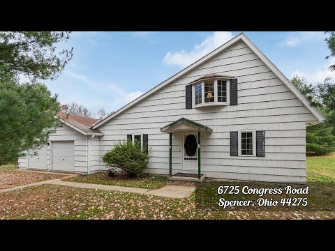 6725 Congress Road, Spencer, OH home video tour