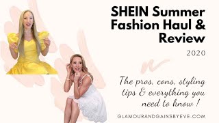 SHEIN Summer Try-On Haul 2020 dresses and rompers (not sponsored)