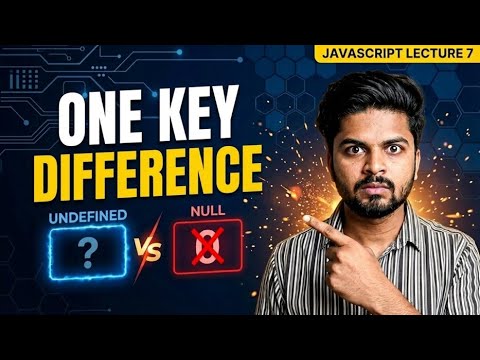 Undefined vs Null – One Difference That Changes Everything | EP 7