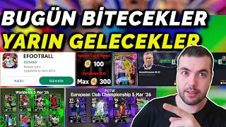 BUGÜN BİTECEKLER YARIN GELECEKLER🔥GÜNCELLEME | YENİ SEZON | HEDİYELER KAMPANYA eFootball 2026 Mobile