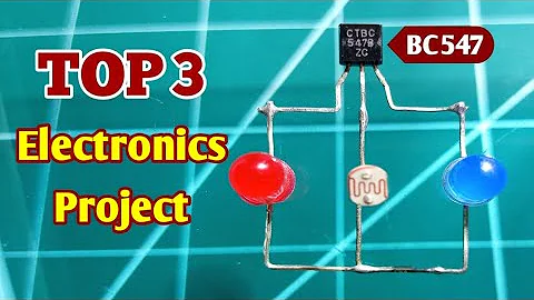 Top 3 Electronics Project. Using BC547 Transistor. Useful project.