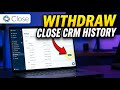 How to withdraw pipeline history from Close CRM - Step By Step