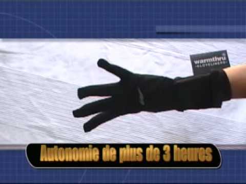 sous gants chauffants G1 - YouTube