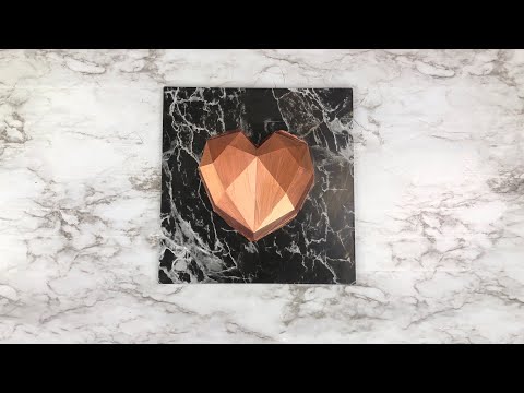 GEOMETRIC SCHOKOLADE Herz mit einem SURPRISE // VALENTINSTAG // Edible Art TUTORIAL // JALENA SIMPSON