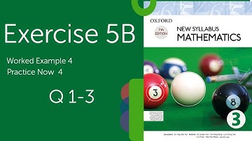 D3 Maths Chapter 5  Exercise 5B  Q 1-3