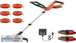 VARSK 20V String Trimmer Cordless 12 Inch 2 in 1 Trimmer
