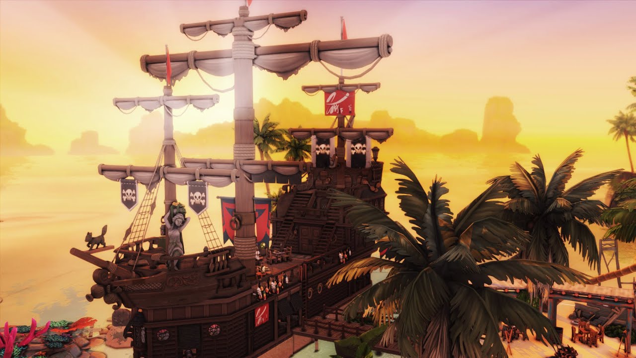 The Sims 4 Pirate Ship - The Sims 4 Rental