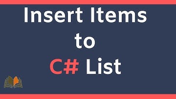 Insert Items to C# List || #list #items #listitems #insert #insertlist