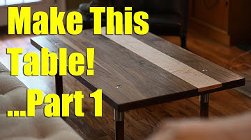 Amazing Coffee Table Build - Pt 1 (A Knife Maker Does Woodworking!)