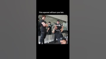 This superset will burn your lats