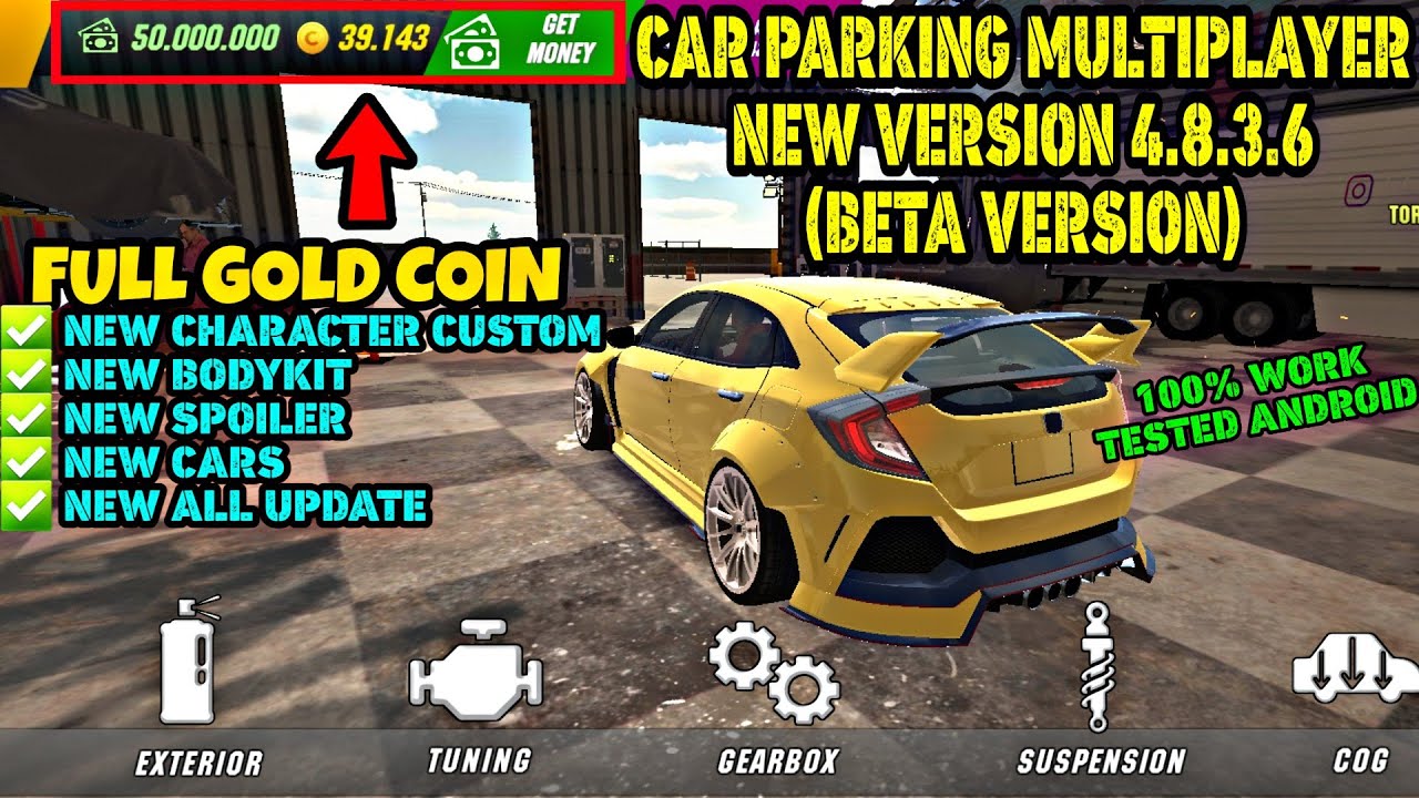 820 Car Parking Multiplayer 4.8.3 Beta Mod Apk  Best HD