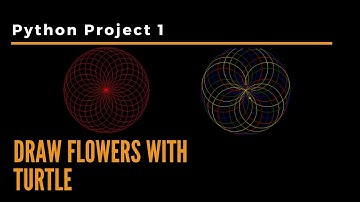 Python Turtle Project #1 | Drawing Flowers in Python