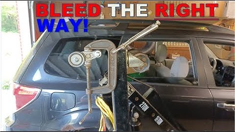 How To Compress & Bleed Subaru Timing Belt Tensioner Correctly, Easily!