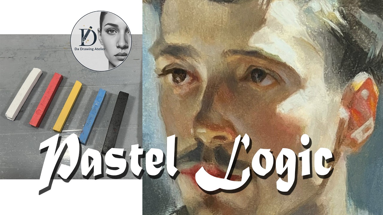 Sculpting with Light: Mastering Masculine Structures in Soft Pastel | 光之雕塑：粉笔画中男性骨骼与强光影的塑造逻辑