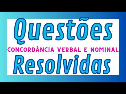 Exercícios de concordância nominal e verbal
