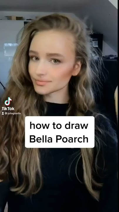 THIS IS HOW TO DRAW BELLA POARCH IN A FEW EASY STEPS😌 | JULIA GISELLA #shorts