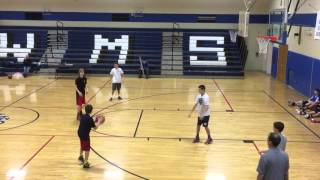 Triangle motion offense basic movement
