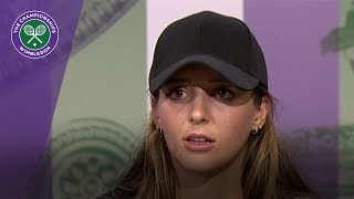 Laura Robson Wimbledon 2017 first round press conference