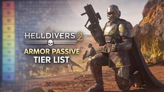 ULTIMATE Helldivers 2 Armor Passive Tier List