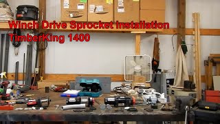 Sprocket Installation on Bandsaw Mill Power Winches   TimberKing 1400