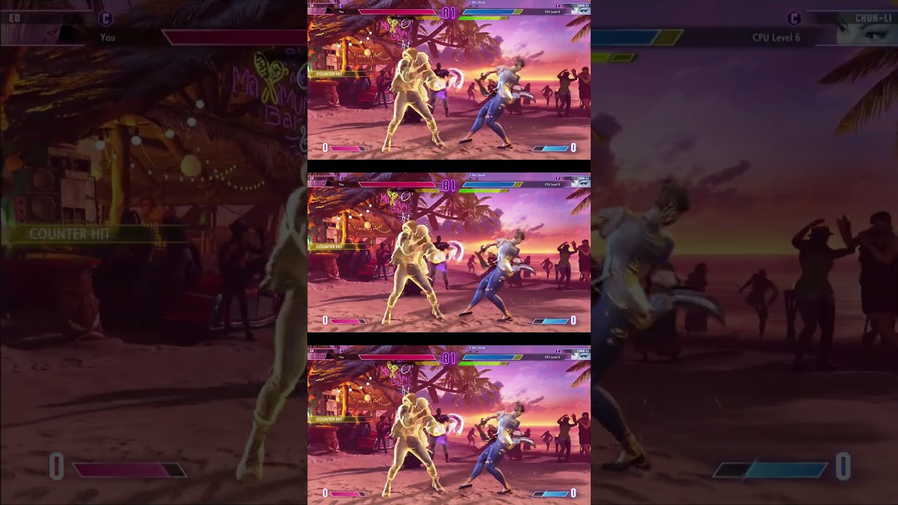 Street Fighter 6 - ED VS CHUN-LI - CPU LEVEL 6