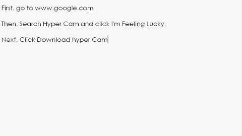 How to Install Hyper Cam, Quick and Easy.