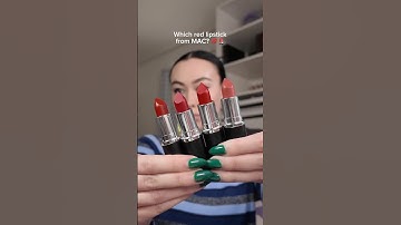 Help me choose a red lipstick from MAC! 💋💄#lipswatches #makeuptryon