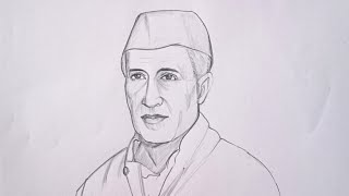 Jawaharlal Nehru drawing easy step@Aarav drawing creative