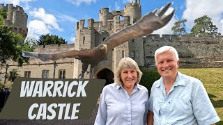 BIRDS OF PREY over a massive medieval stronghold dating back to William the Conqueror.