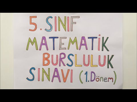 5. Sınıf Bursluluk Matematik/1. Dönem Full